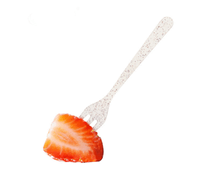 Wheat Plastic Mini Fork Desserts Disposable Serveware