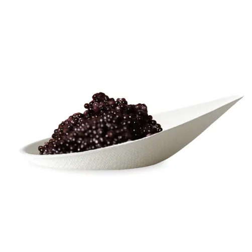 Tearspoon sugarcane with caviar