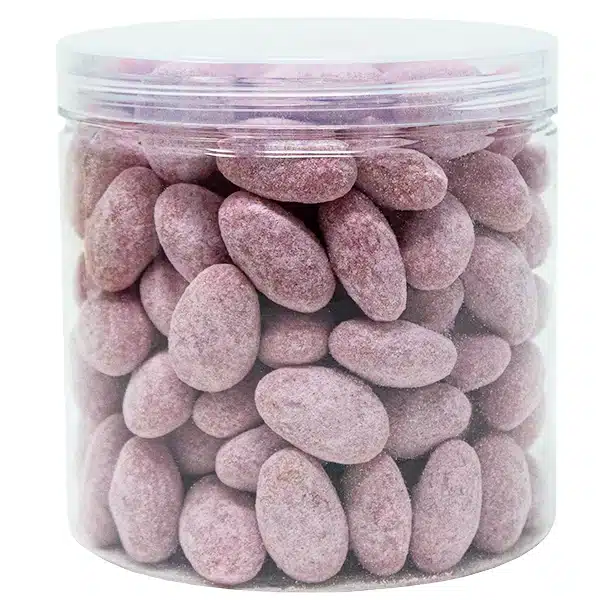 Candy Filled Clear Plastic Mason Jar Bottle with Clear Plastic Lid