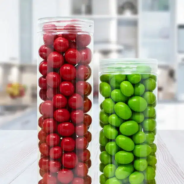 plastic disposable mason jar candy tubes for retail and wholesale catering events